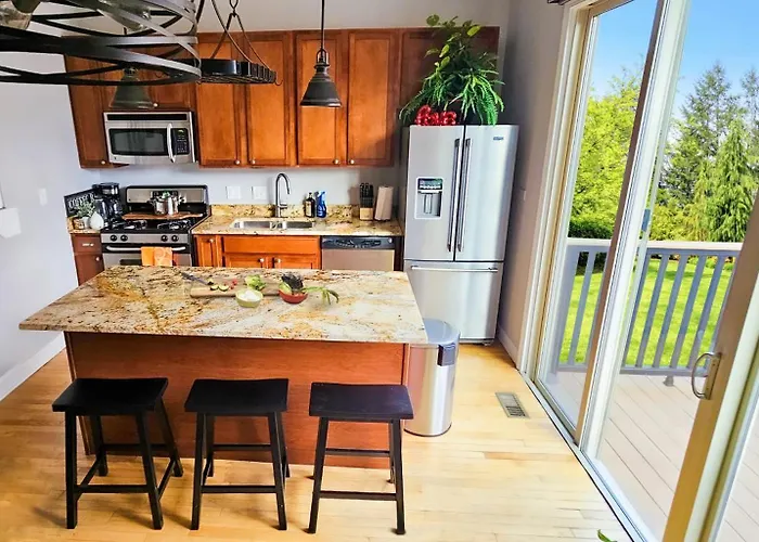 Art Downtown Fulton Market Entire 3 Bedroom Sleep10 Private Garage Roof Ev Tesla * Chicago