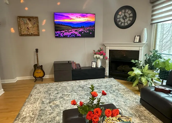 Art Downtown Fulton Market Entire 3 Bedroom Sleep10 Private Garage Roof Ev Tesla *